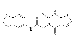 N-(1,3-benzodioxol-5-yl)-2-(4-keto-2-thioxo-1H-thieno[2,3-d]pyrimidin-3-yl)acetamide