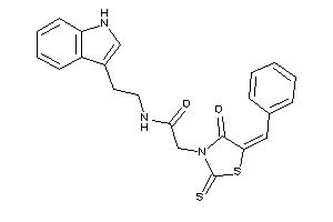 2-(5-benzal-4-keto-2-thioxo-thiazolidin-3-yl)-N-[2-(1H-indol-3-yl)ethyl]acetamide