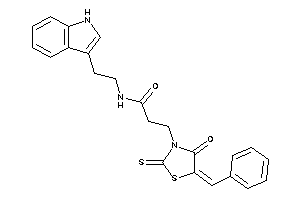 3-(5-benzal-4-keto-2-thioxo-thiazolidin-3-yl)-N-[2-(1H-indol-3-yl)ethyl]propionamide