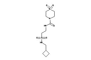 N-[2-(cyclobutylmethylsulfamoyl)ethyl]-1,1-diketo-1,4-thiazinane-4-carboxamide