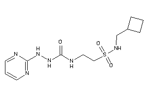 1-[2-(cyclobutylmethylsulfamoyl)ethyl]-3-(2-pyrimidylamino)urea
