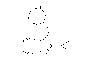 2-cyclopropyl-1-(1,4-dioxan-2-ylmethyl)benzimidazole