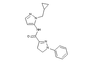 N-[2-(cyclopropylmethyl)pyrazol-3-yl]-1-phenyl-2-pyrazoline-3-carboxamide