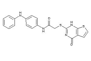 N-(4-anilinophenyl)-2-[(4-keto-1H-thieno[2,3-d]pyrimidin-2-yl)thio]acetamide