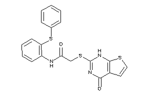 2-[(4-keto-1H-thieno[2,3-d]pyrimidin-2-yl)thio]-N-[2-(phenylthio)phenyl]acetamide