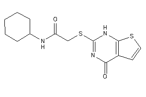 Image of N-cyclohexyl-2-[(4-keto-1H-thieno[2,3-d]pyrimidin-2-yl)thio]acetamide