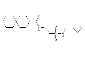 N-[2-(cyclobutylmethylsulfamoyl)ethyl]-3-azaspiro[5.5]undecane-3-carboxamide