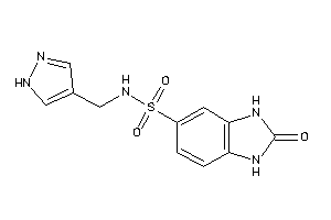 2-keto-N-(1H-pyrazol-4-ylmethyl)-1,3-dihydrobenzimidazole-5-sulfonamide