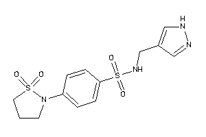 4-(1,1-diketo-1,2-thiazolidin-2-yl)-N-(1H-pyrazol-4-ylmethyl)benzenesulfonamide