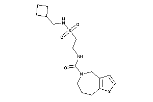 N-[2-(cyclobutylmethylsulfamoyl)ethyl]-4,6,7,8-tetrahydrothieno[3,2-c]azepine-5-carboxamide