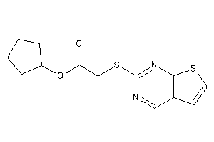 2-(thieno[2,3-d]pyrimidin-2-ylthio)acetic Acid Cyclopentyl Ester