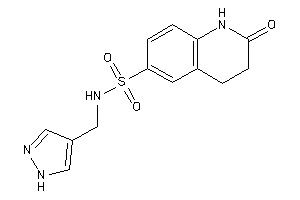 2-keto-N-(1H-pyrazol-4-ylmethyl)-3,4-dihydro-1H-quinoline-6-sulfonamide