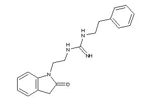 1-[2-(2-ketoindolin-1-yl)ethyl]-3-phenethyl-guanidine