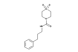 1,1-diketo-N-(3-phenylpropyl)-1,4-thiazinane-4-carboxamide