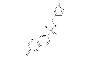 2-keto-N-(1H-pyrazol-4-ylmethyl)chromene-6-sulfonamide