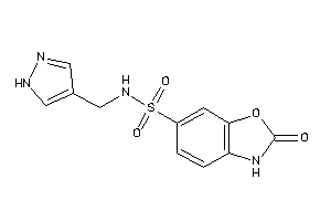 2-keto-N-(1H-pyrazol-4-ylmethyl)-3H-1,3-benzoxazole-6-sulfonamide