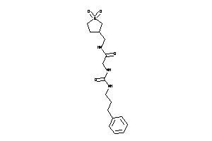 N-[(1,1-diketothiolan-3-yl)methyl]-2-(3-phenylpropylcarbamoylamino)acetamide