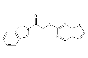 1-(benzofuran-2-yl)-2-(thieno[2,3-d]pyrimidin-2-ylthio)ethanone