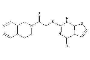 2-[[2-(3,4-dihydro-1H-isoquinolin-2-yl)-2-keto-ethyl]thio]-1H-thieno[2,3-d]pyrimidin-4-one