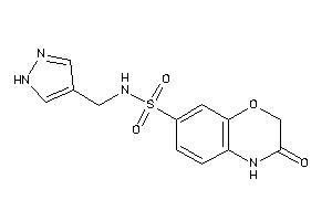 3-keto-N-(1H-pyrazol-4-ylmethyl)-4H-1,4-benzoxazine-7-sulfonamide