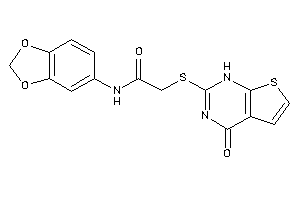 N-(1,3-benzodioxol-5-yl)-2-[(4-keto-1H-thieno[2,3-d]pyrimidin-2-yl)thio]acetamide