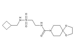 N-[2-(cyclobutylmethylsulfamoyl)ethyl]-1,4-dioxa-8-azaspiro[4.5]decane-8-carboxamide