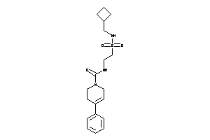 N-[2-(cyclobutylmethylsulfamoyl)ethyl]-4-phenyl-3,6-dihydro-2H-pyridine-1-carboxamide