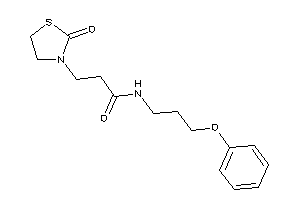 3-(2-ketothiazolidin-3-yl)-N-(3-phenoxypropyl)propionamide