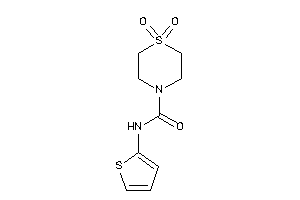 1,1-diketo-N-(2-thienyl)-1,4-thiazinane-4-carboxamide