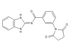 Image of N-(1,3-dihydrobenzimidazol-2-ylidene)-3-succinimido-benzamide