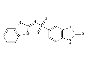 N-(3H-1,3-benzothiazol-2-ylidene)-2-keto-3H-1,3-benzoxazole-6-sulfonamide