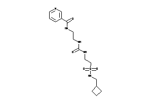 Image of N-[2-[2-(cyclobutylmethylsulfamoyl)ethylcarbamoylamino]ethyl]nicotinamide