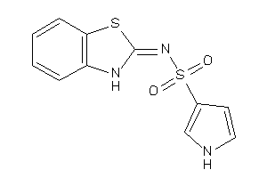 N-(3H-1,3-benzothiazol-2-ylidene)-1H-pyrrole-3-sulfonamide