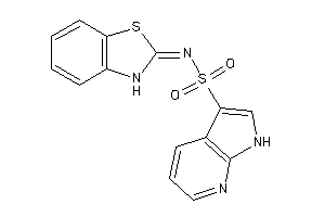 N-(3H-1,3-benzothiazol-2-ylidene)-1H-pyrrolo[2,3-b]pyridine-3-sulfonamide