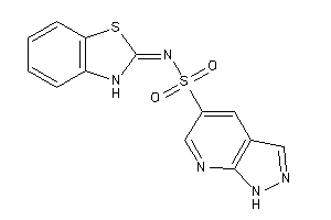 N-(3H-1,3-benzothiazol-2-ylidene)-1H-pyrazolo[3,4-b]pyridine-5-sulfonamide