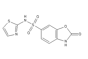 2-keto-N-thiazol-2-yl-3H-1,3-benzoxazole-6-sulfonamide