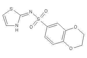 N-(4-thiazolin-2-ylidene)-2,3-dihydro-1,4-benzodioxine-6-sulfonamide