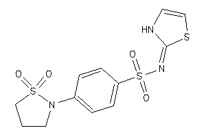 4-(1,1-diketo-1,2-thiazolidin-2-yl)-N-(4-thiazolin-2-ylidene)benzenesulfonamide