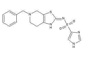 Image of N-(5-benzyl-1,4,6,7-tetrahydrothiazolo[5,4-c]pyridin-2-ylidene)-1H-imidazole-4-sulfonamide