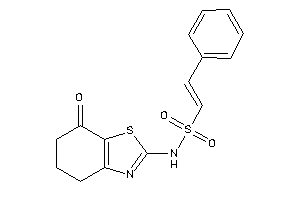 N-(7-keto-5,6-dihydro-4H-1,3-benzothiazol-2-yl)-2-phenyl-ethenesulfonamide