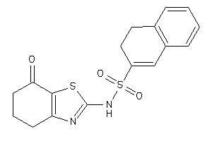 Image of N-(7-keto-5,6-dihydro-4H-1,3-benzothiazol-2-yl)-3,4-dihydronaphthalene-2-sulfonamide