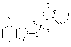 Image of N-(7-keto-5,6-dihydro-4H-1,3-benzothiazol-2-yl)-1H-pyrrolo[2,3-b]pyridine-3-sulfonamide
