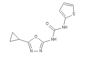 1-(5-cyclopropyl-1,3,4-oxadiazol-2-yl)-3-(2-thienyl)urea