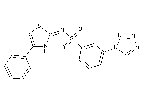 N-(4-phenyl-4-thiazolin-2-ylidene)-3-(tetrazol-1-yl)benzenesulfonamide