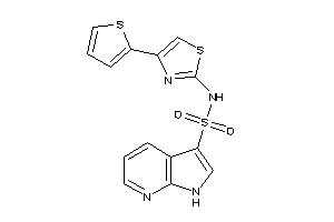 Image of N-[4-(2-thienyl)thiazol-2-yl]-1H-pyrrolo[2,3-b]pyridine-3-sulfonamide