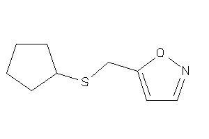 Image of 5-[(cyclopentylthio)methyl]isoxazole