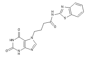 N-(1,3-benzothiazol-2-yl)-4-(2,6-diketo-3H-purin-7-yl)butyramide