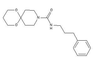 N-(3-phenylpropyl)-7,11-dioxa-3-azaspiro[5.5]undecane-3-carboxamide