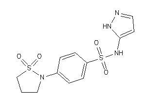 4-(1,1-diketo-1,2-thiazolidin-2-yl)-N-(1H-pyrazol-5-yl)benzenesulfonamide