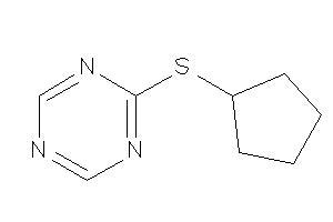 Image of 2-(cyclopentylthio)-s-triazine